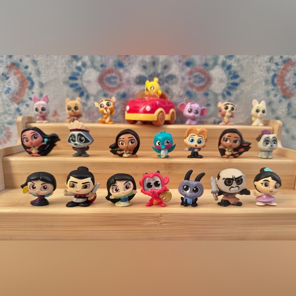 Disney Doorables Mixed Series Lot of 21 Mulan Let’s Go Vehicle Winnie The Pooh - Picture 6 of 10